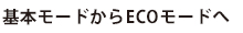 ECOスイッチ搭載で電力消費を低減します